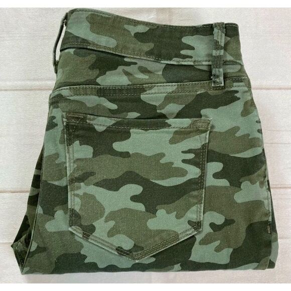 Old Navy Rockstar Green Camo Ankle Skinny Jeans Size 6 - Picture 11 of 11